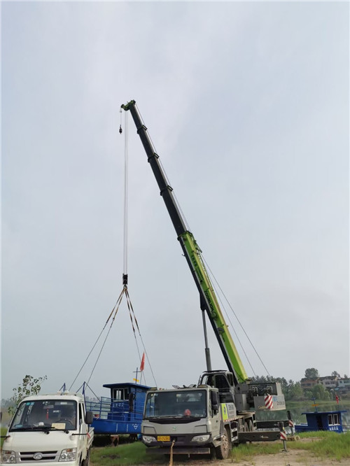 蜀山区桥梁建设吊装案例